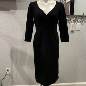 Retro vintage pin up Nine West black pencil dress size 6. NWOT